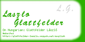 laszlo glattfelder business card