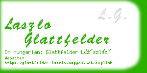 laszlo glattfelder business card